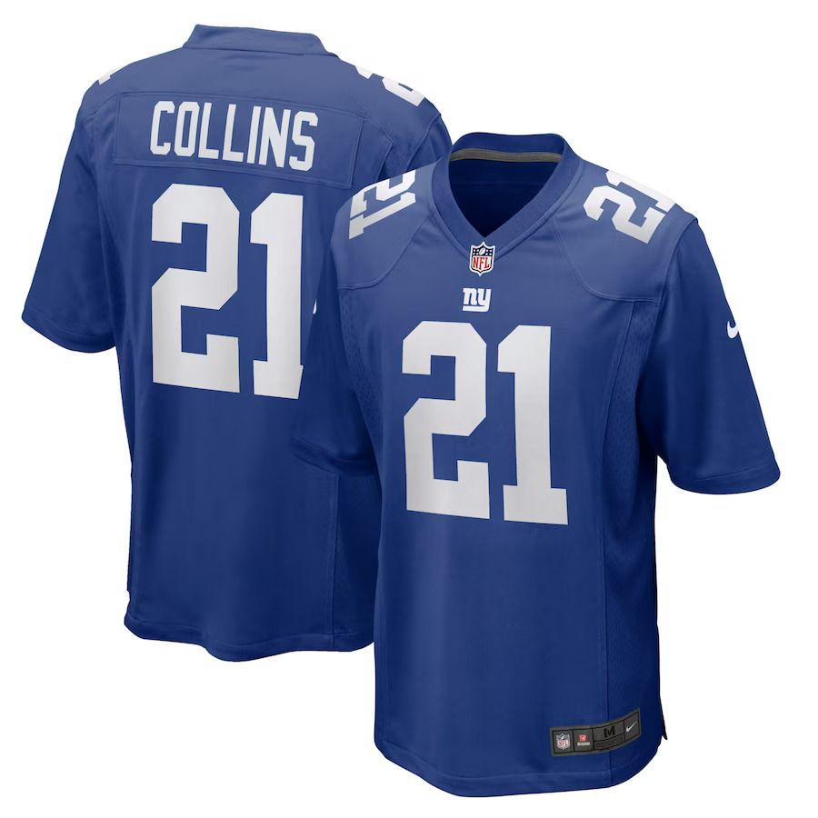 Men New York Giants 21 Landon Collins Nike Royal Home Game Player NFL Jersey
